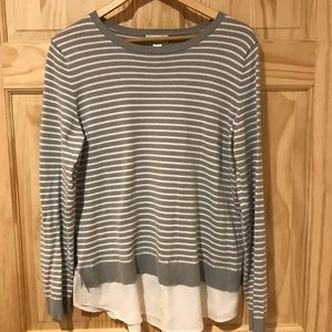 Loft sweater with blouse